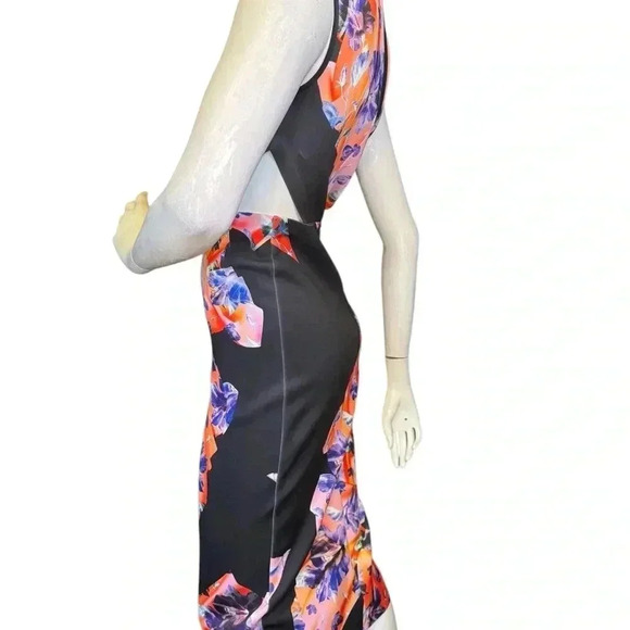 CLOVER CANYON Neoprene Multicolor Printed Stretch Women’s Mini Dress S D5 - Picture 10 of 14